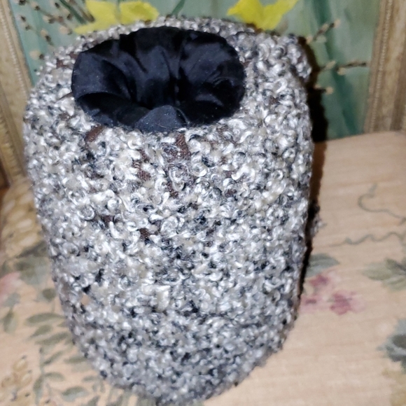 Child's Gray Persian Lamb Wool Muff Vintage - Picture 2 of 4